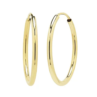 Endless Hoop Earrings in 14kt Yellow Gold