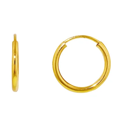 Endless Hoop Earrings in 14kt Yellow Gold