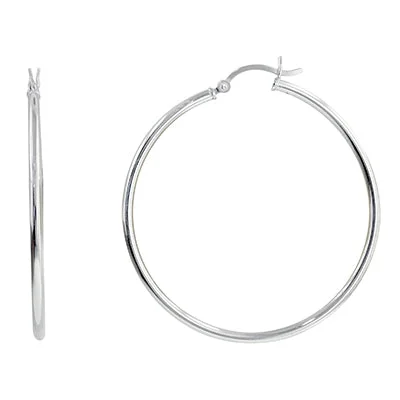 Hoop Earrings in Sterling Silver