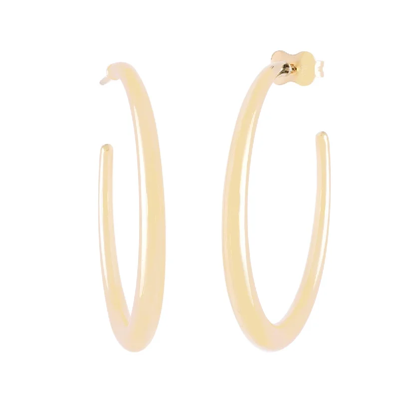 Open Hoop Earrings in 14kt Yellow Gold