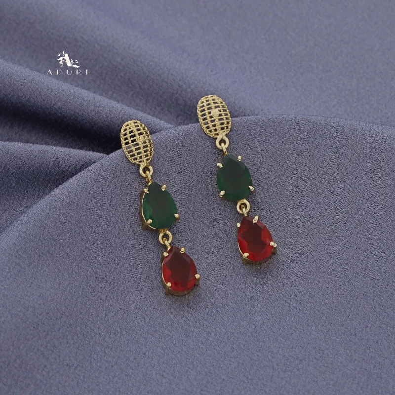 Colonnade Glossy Dual Drop Earring