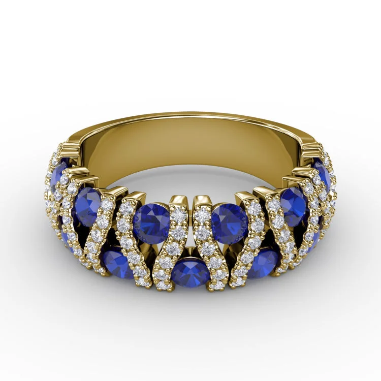 Make A Statement Sapphire And Diamond Ring