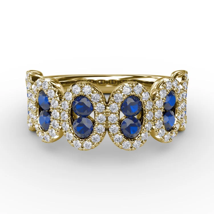 Think Like A Queen Sapphire and Diamond Ring