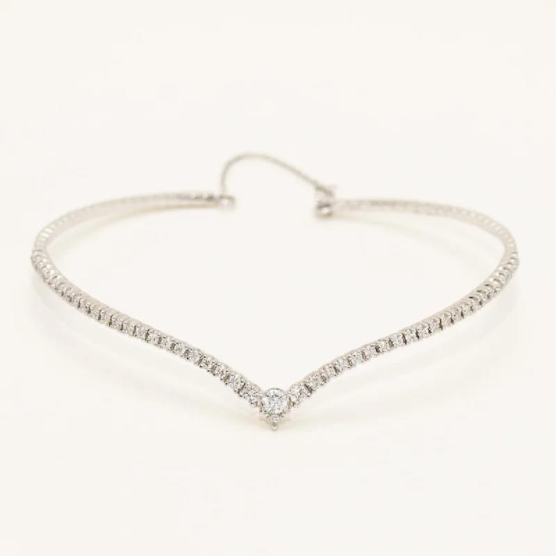 Diamond Flexible Bracelet in 14kt White Gold (5/8ct tw)