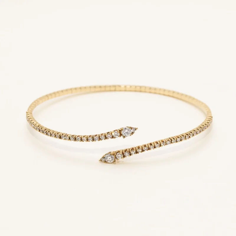 Diamond Flexible Bracelet in 14kt Yellow Gold (7/8ct tw)