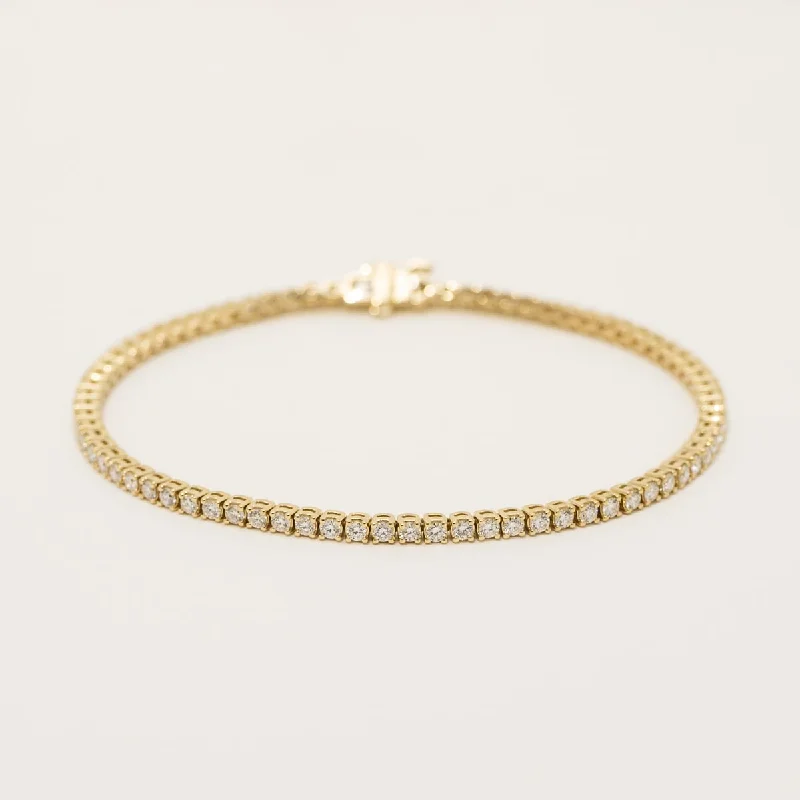 Diamond Tennis Bracelet in 18kt Yellow Gold (2ct tw)